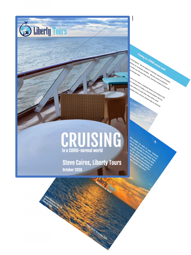 Front cover and inside pages from FREE Covid-normal cruising guide