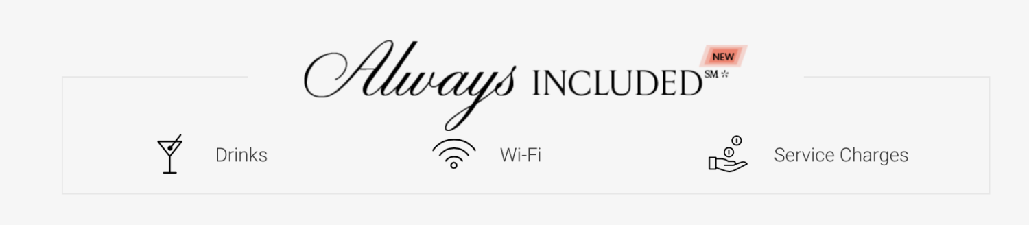 Celebrity Cruises Always Included